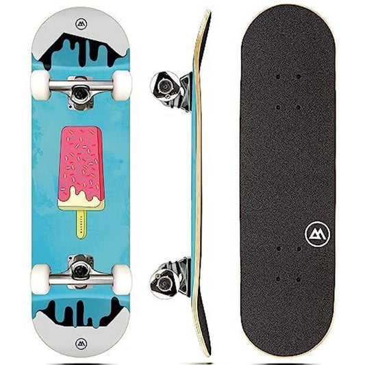 Cruiser Skateboard -  Maple Wood - Ice Cream