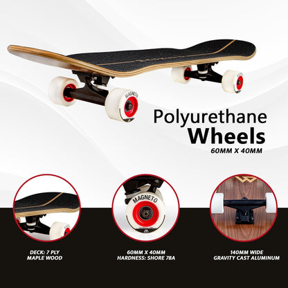 SUV Skateboard - 31" x 8.5" - Natural