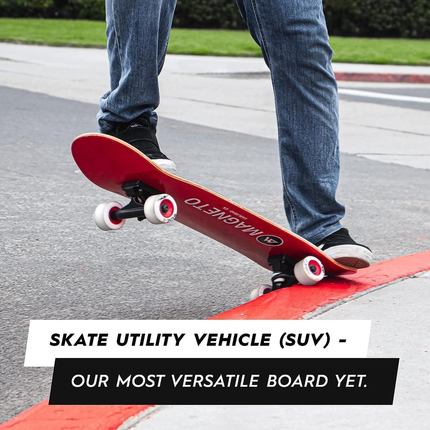 SUV Skateboard - 31" x 8.5" - Red