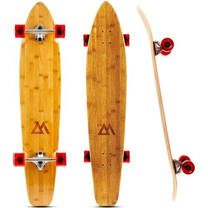 44 inch Kicktail Cruiser Longboard Skateboard - Red