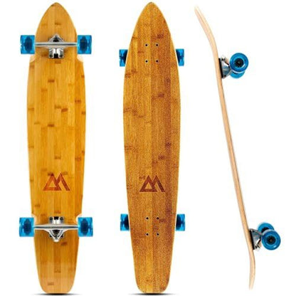 44 inch Kicktail Cruiser Longboard Skateboard - Blue