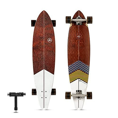 40 Inch Pintail Longboard Skateboard - Pintail Swallow