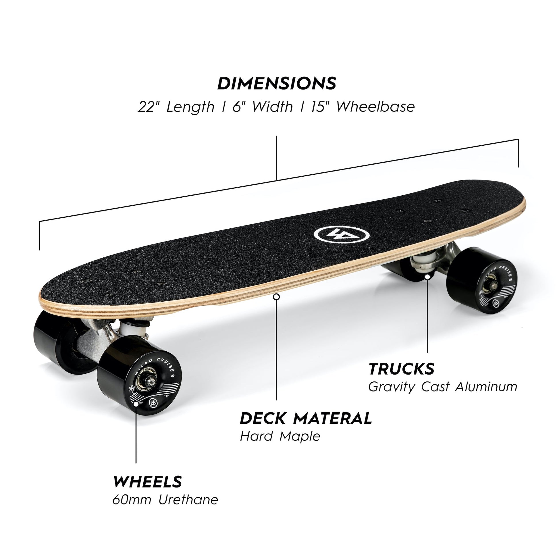 Micro Cruiser Skateboard – Magneto Boards